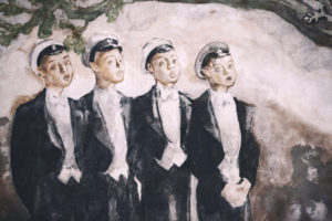 Kårens väggmålning.