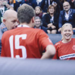 Spelande studerande på Streetfestival.