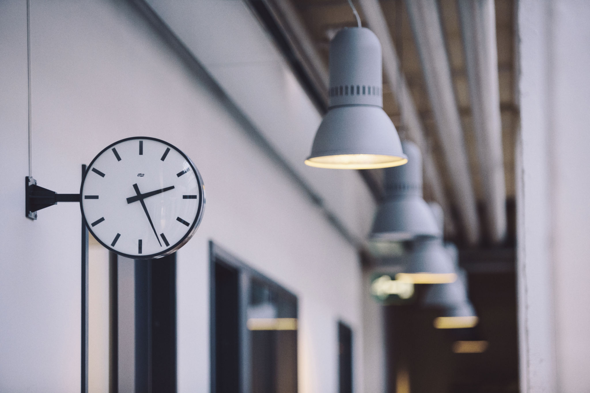 Väggklocka i Arken.