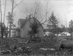 Husö biologiska station, Gula huset, äldre svartvit foto