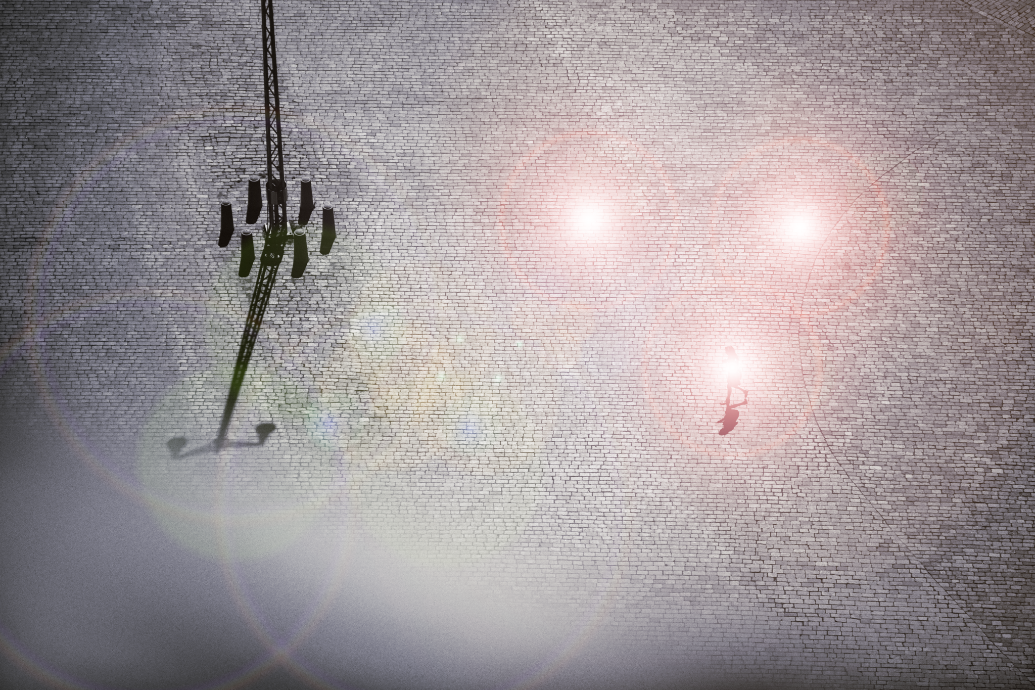 Suddig bild med linsljus