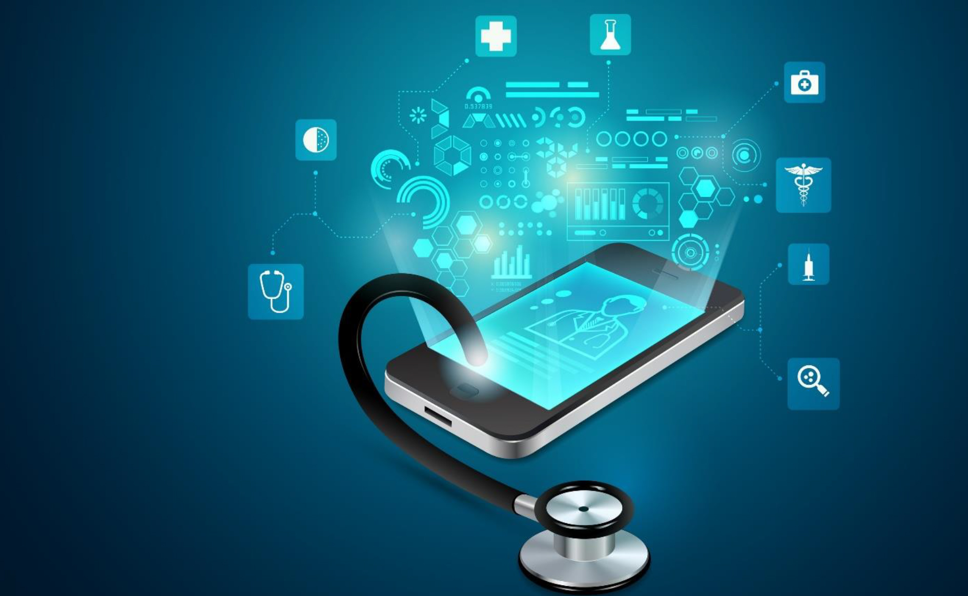 Digital illustration - välfärdsteknologi