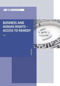 Cover of a report on business and human rights