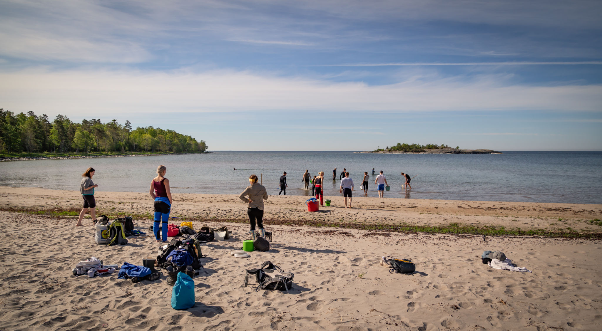 Fältkurs på Husö biologiska station.