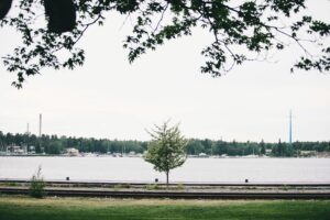 Bryggan vid stranden i Vasa.