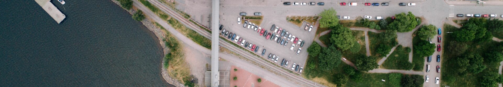 Flygbild på Academill.