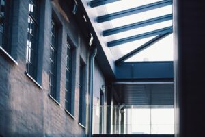 Vägg och innertak i Arken.