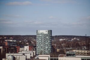 Ikituuri, utsikt över studentbyn.