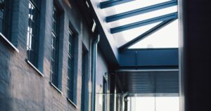 Vägg och innertak i Arken.