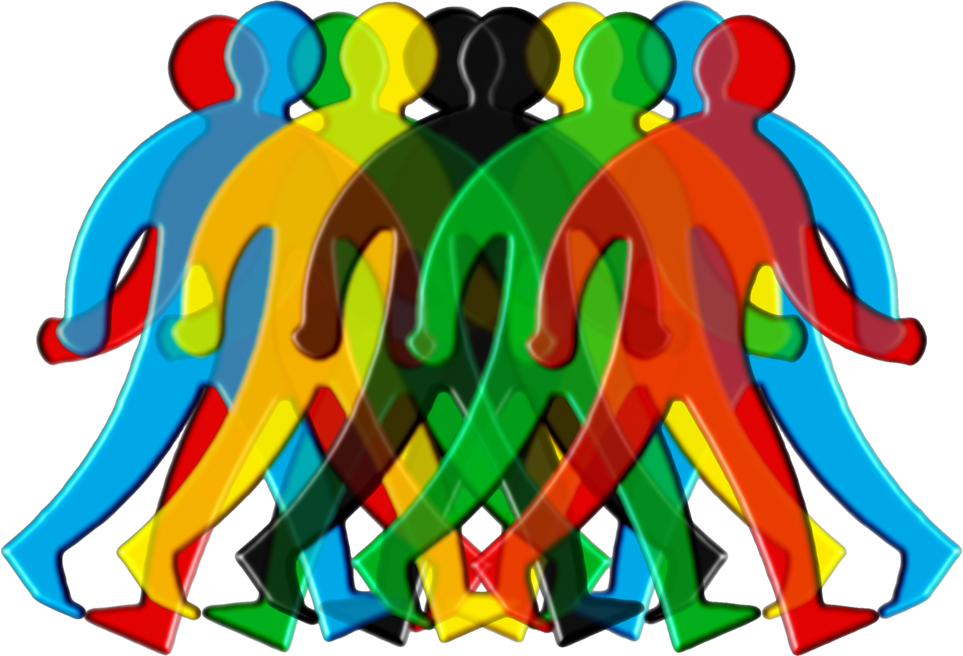 En grafisk bild av en folksamling.