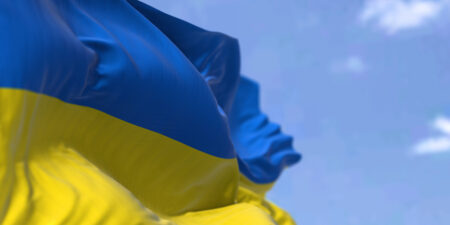 Ukrainas flagga.