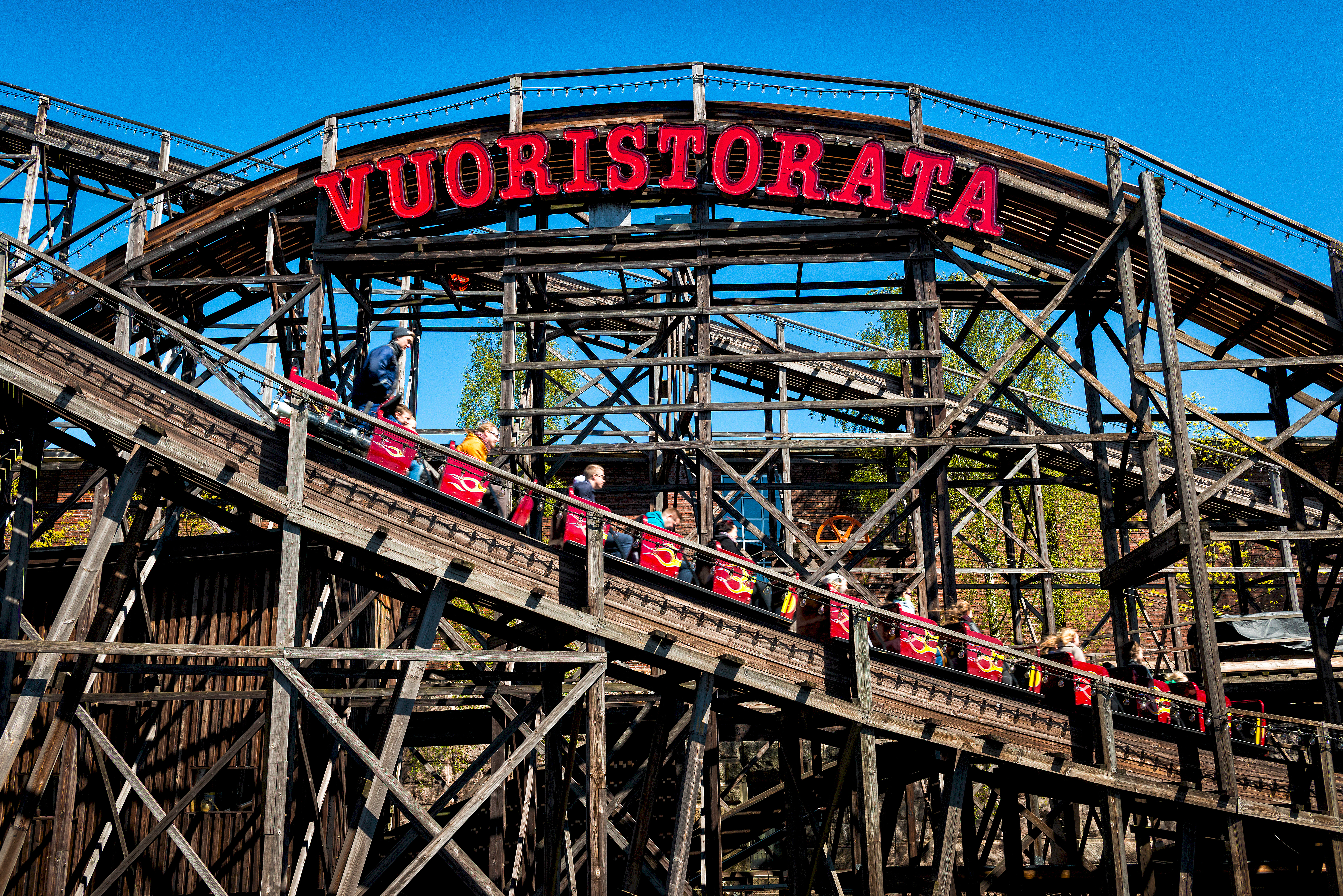 Berg-och-dalbanan på Borgbacken.