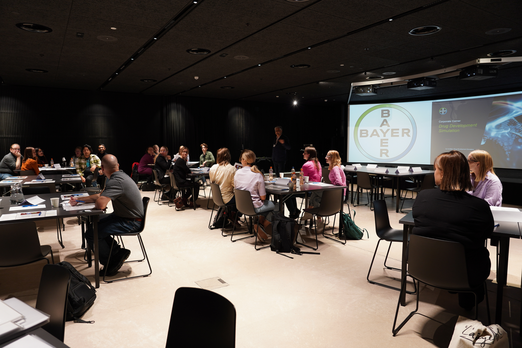 Students working together.