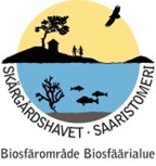 Logotyp med texten Skärgårdshavets biosfärområde.
