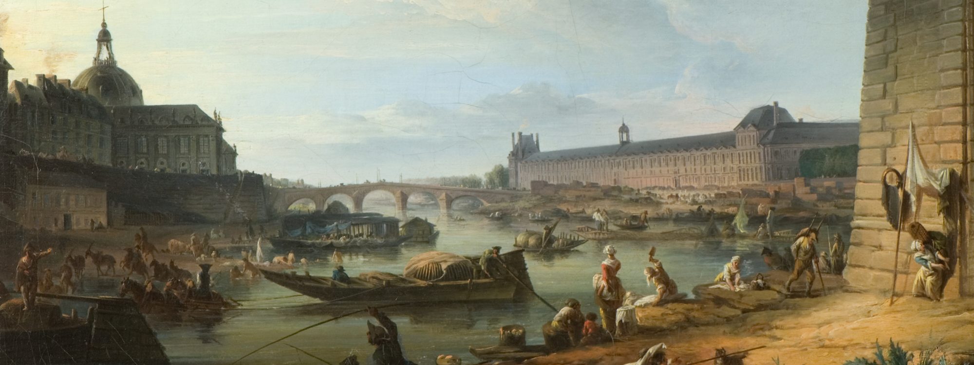 View of Paris from the Embankment beneath the Pont Neuf