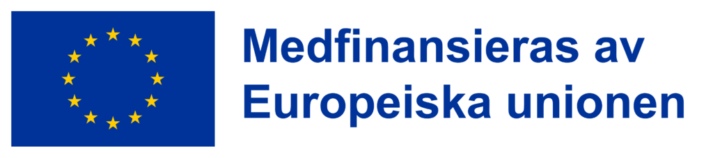 Logotyp med Europeiska unionens flagga och texten Medfinansieras av Europeiska Unionen.