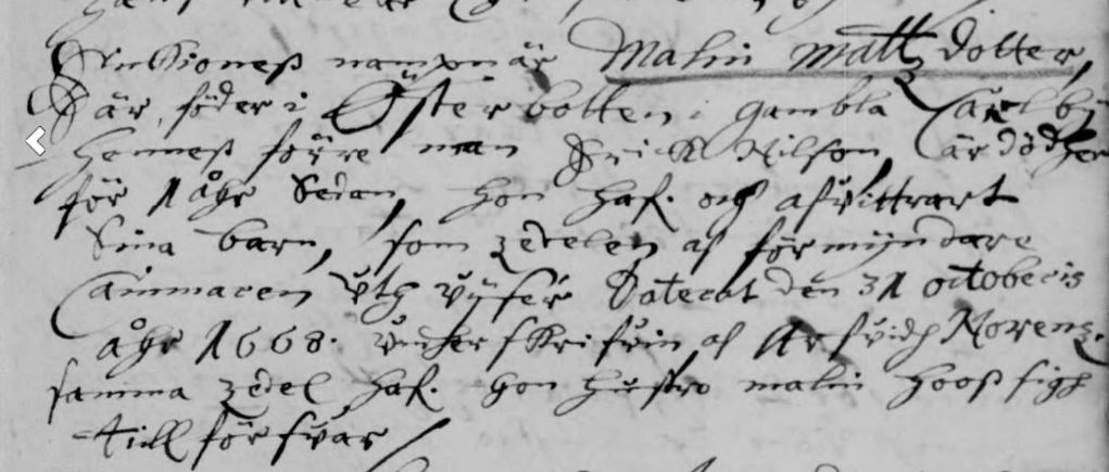 Detalj ur lysningsbok