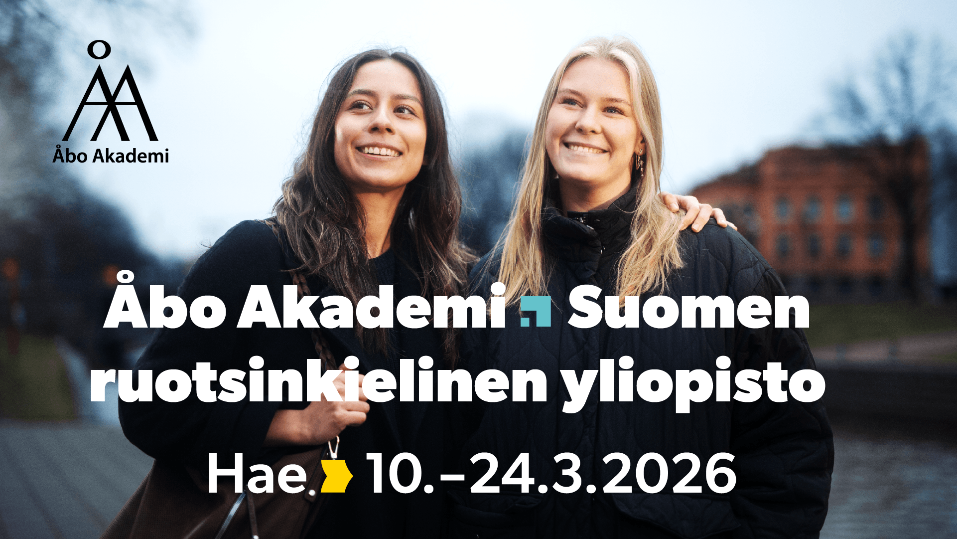 Åbo Akademi – Suomen ruotsinkielinen yliopisto. Hae 10.–24.3.2026.