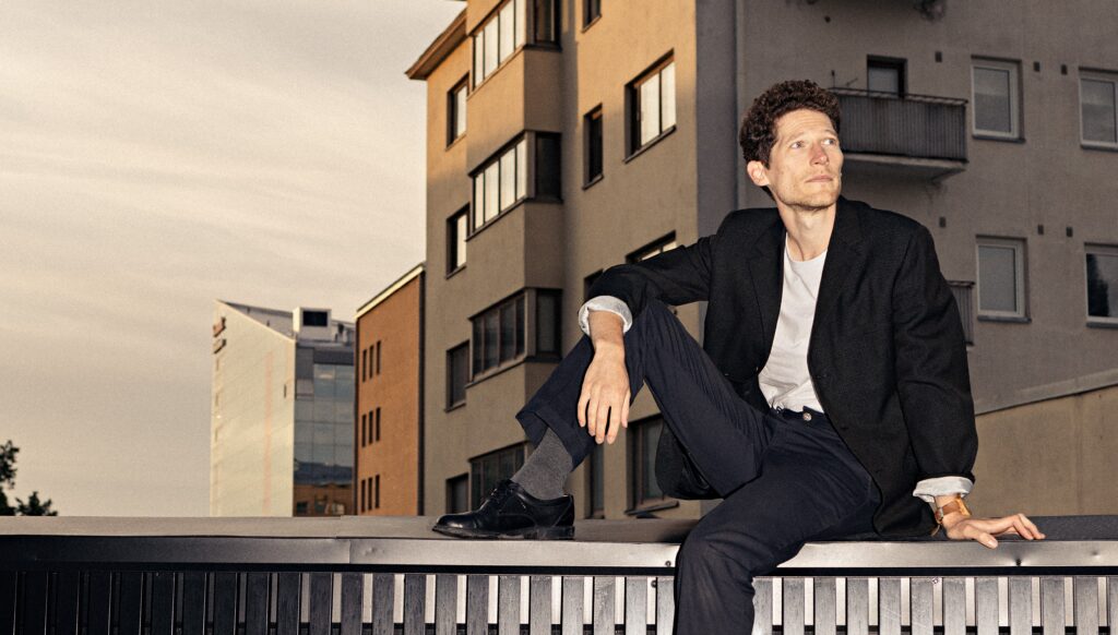 Månskensbonden Markus Bergfors.