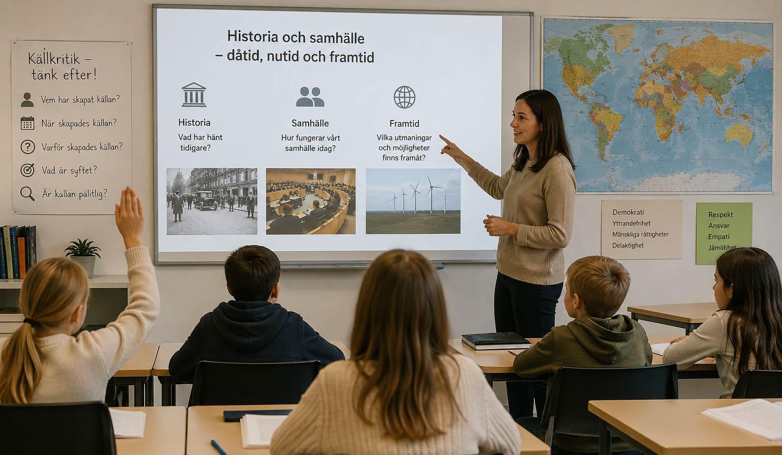 Historie- och samhällsläraundervisning i årskurserna 4–6