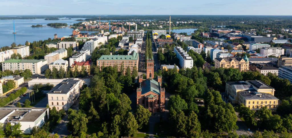 Visit Vaasa vy över Vasa stad